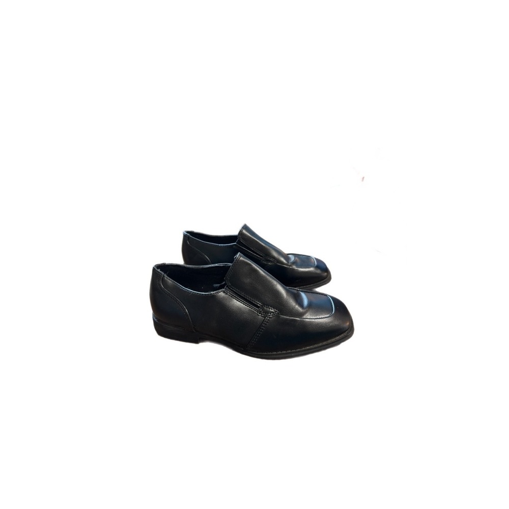 Sonoma Slip On Loafers Boys 5 Black Excellent Square Toe Memory Foam Dress Shoes